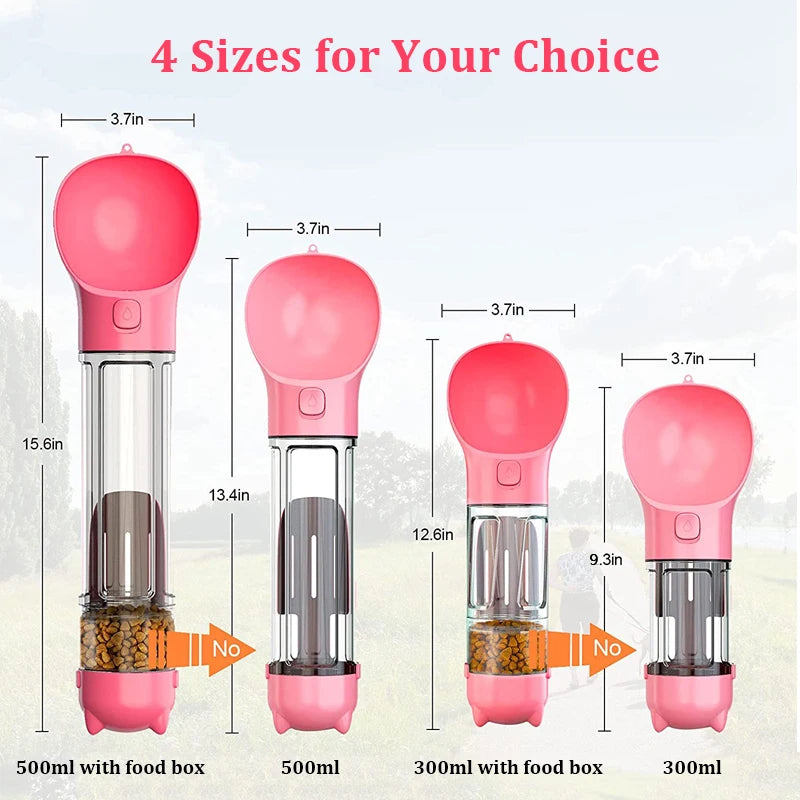 3-1 Pet Water Bottle Food Feeder