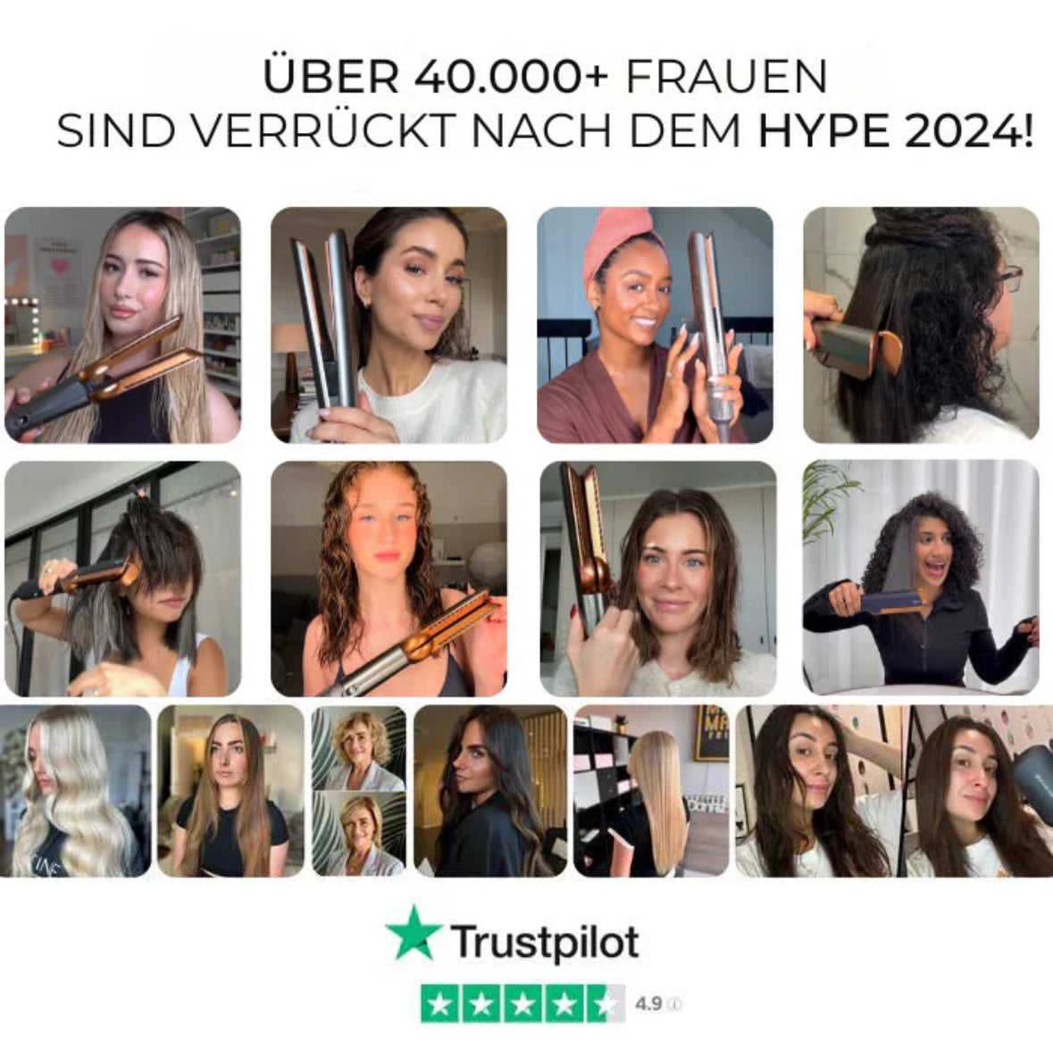 2-in-1 Glätteisen mit Föhnfunktion & Ionentechnologie