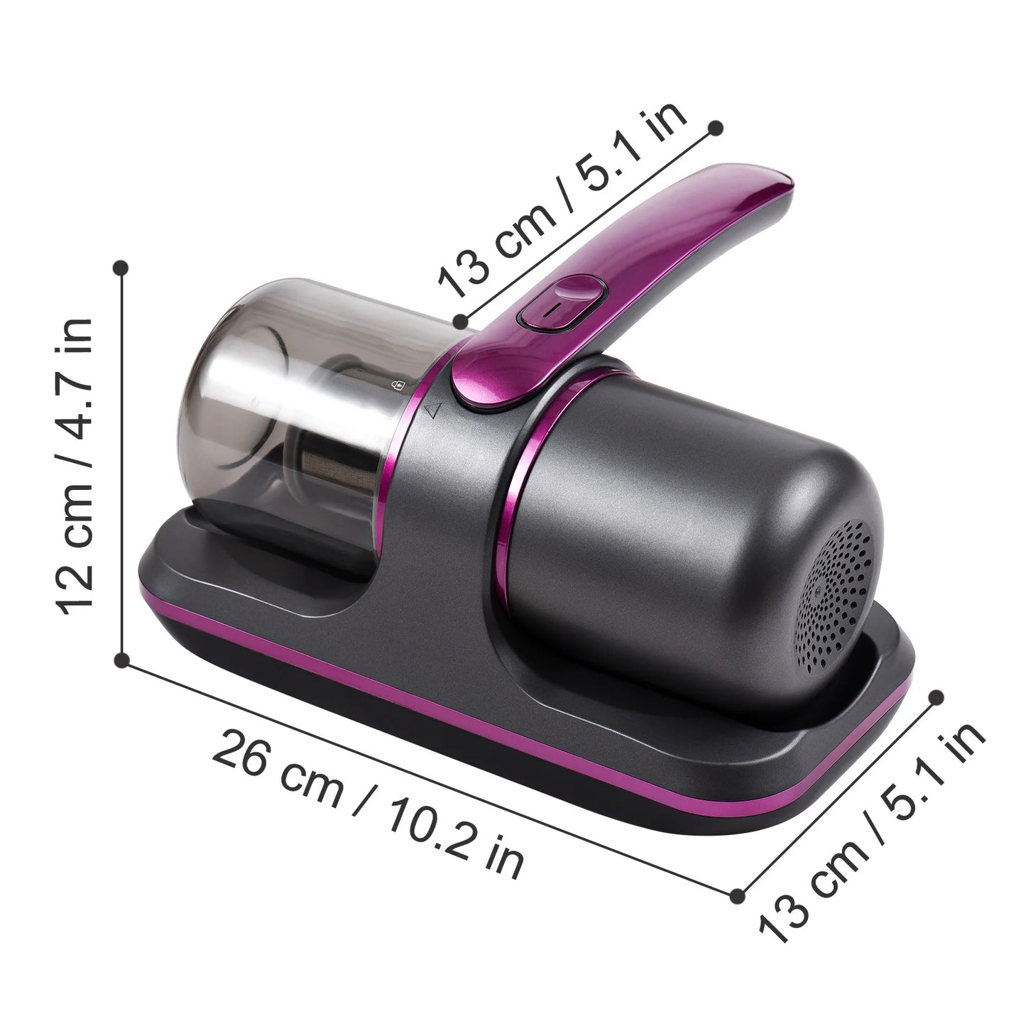 Kompakter Handstaubsauger mit UV-Schutz