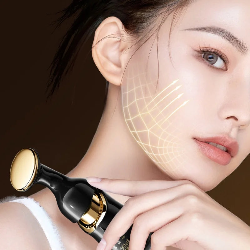 Face Lifting Device Neck Facial Eye Massage Introducer Mikrostrom Hautverjüngung Anti Aging Beauty Device Face Massager