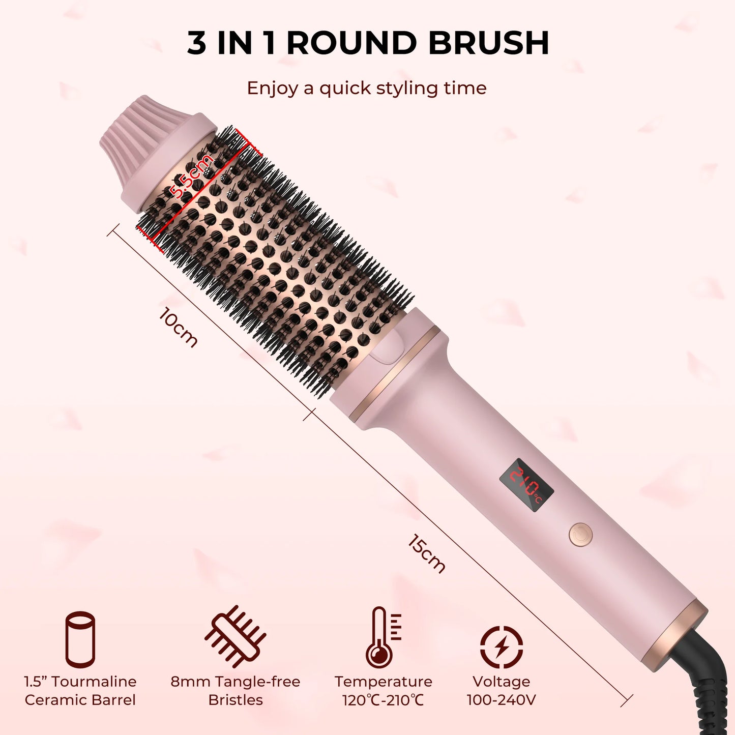 Wavytalk thermal brush 3-in-1