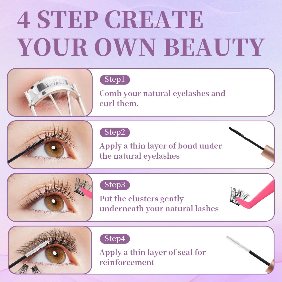 Wimpern Extensions Kit