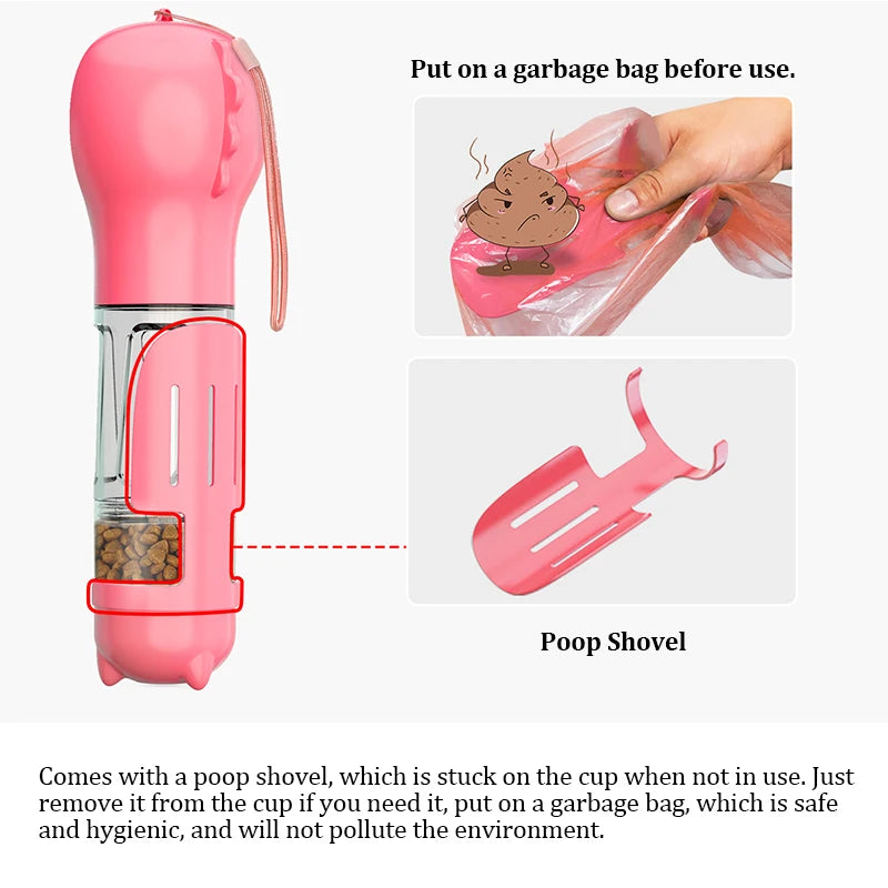 3-1 Pet Water Bottle Food Feeder