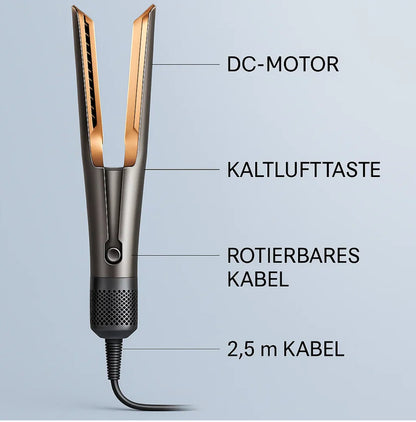 2-in-1 Glätteisen mit Föhnfunktion & Ionentechnologie