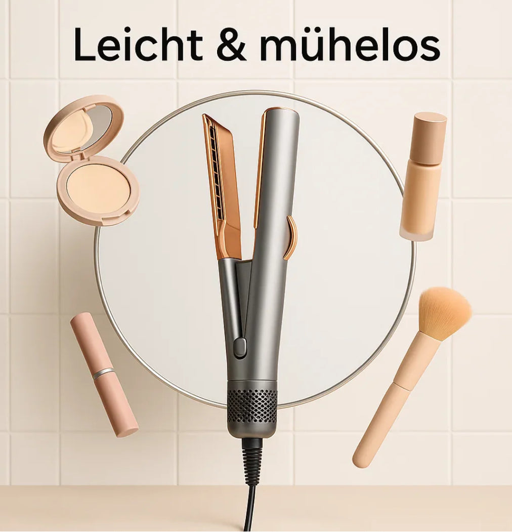2-in-1 Glätteisen mit Föhnfunktion & Ionentechnologie