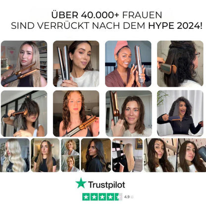 2-in-1 Glätteisen mit Föhnfunktion & Ionentechnologie