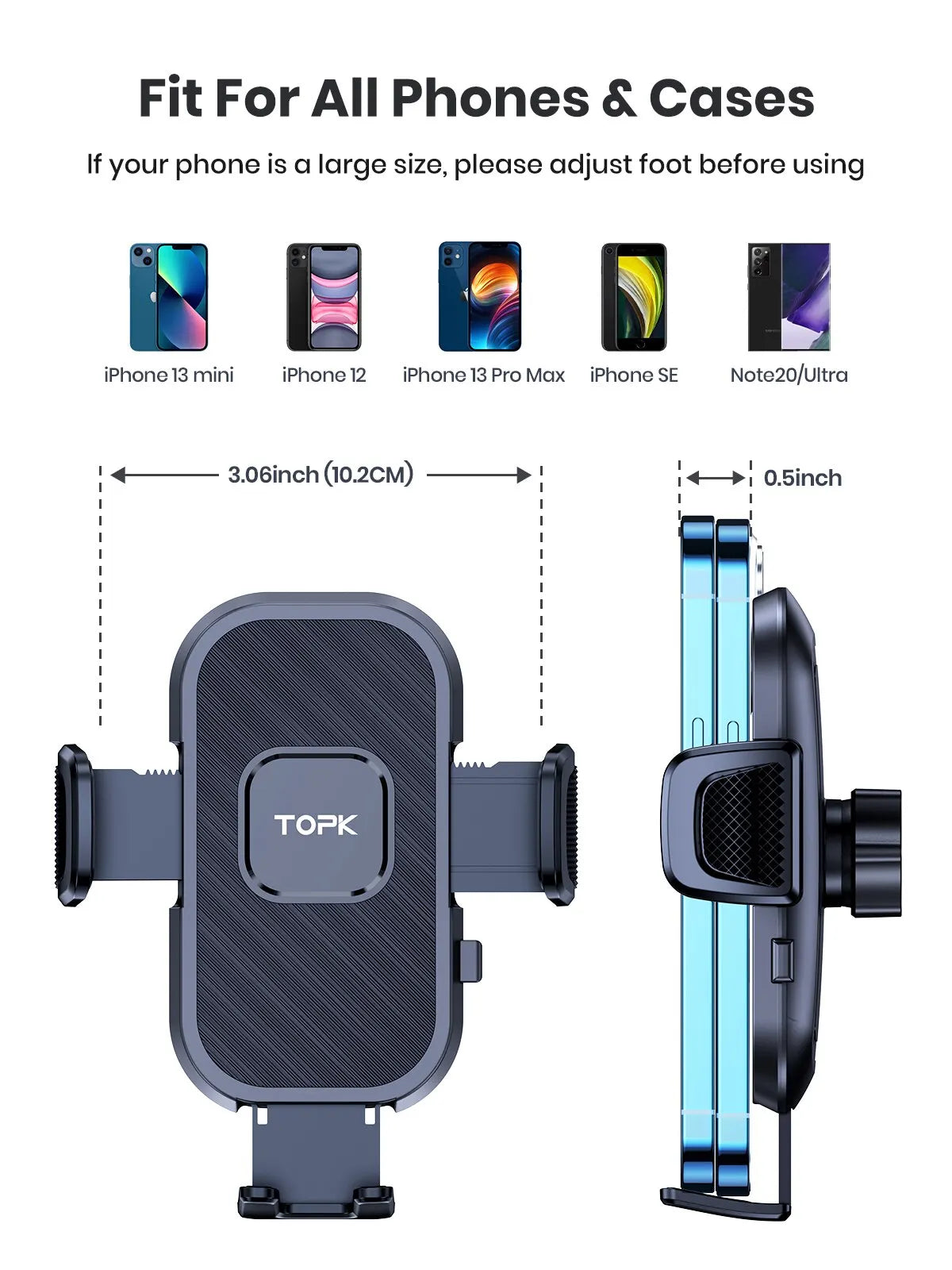 Autotelefonhalter Schwerkraftständer für iPhone Xiaomi Samsung Auto
