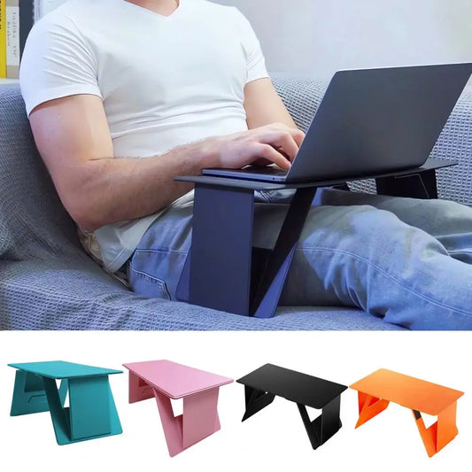 Kunstleder Holz Laptop Ständer faltbar