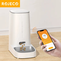 Automatischer Katzenfutterspender für Haustiere, Smart WiFi, Katzenfutter, Kibble-Spender, Fernbedienung, automatischer Futterspender für Katzen und Hunde, Trockenfutter-Zubehör