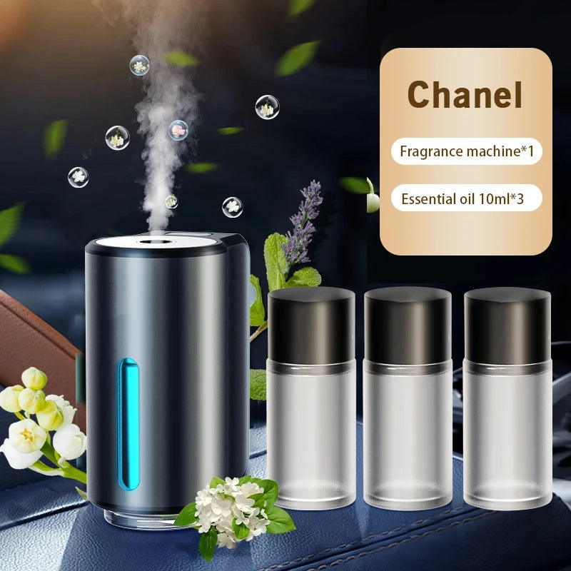 Smart Car Air Aromatherapie Diffusor Duft Auto Lufterfrischer mit drei einstellbaren Luftbefeuchtern Diffusor für ätherische Öle