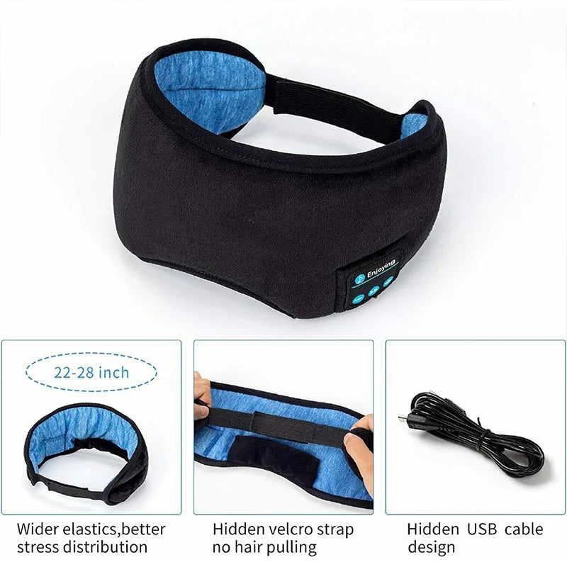 Kabellose Bluetooth  Kopfhörer Schlafen Augen Maske