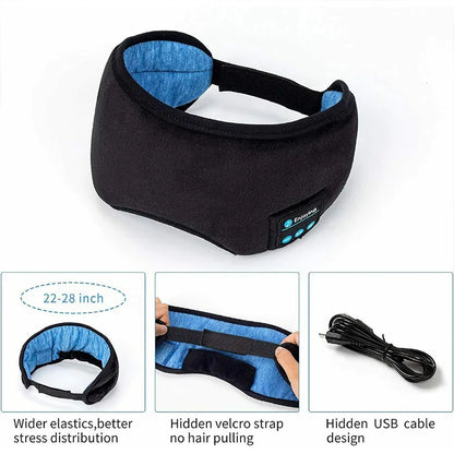 Kabellose Bluetooth  Kopfhörer Schlafen Augen Maske