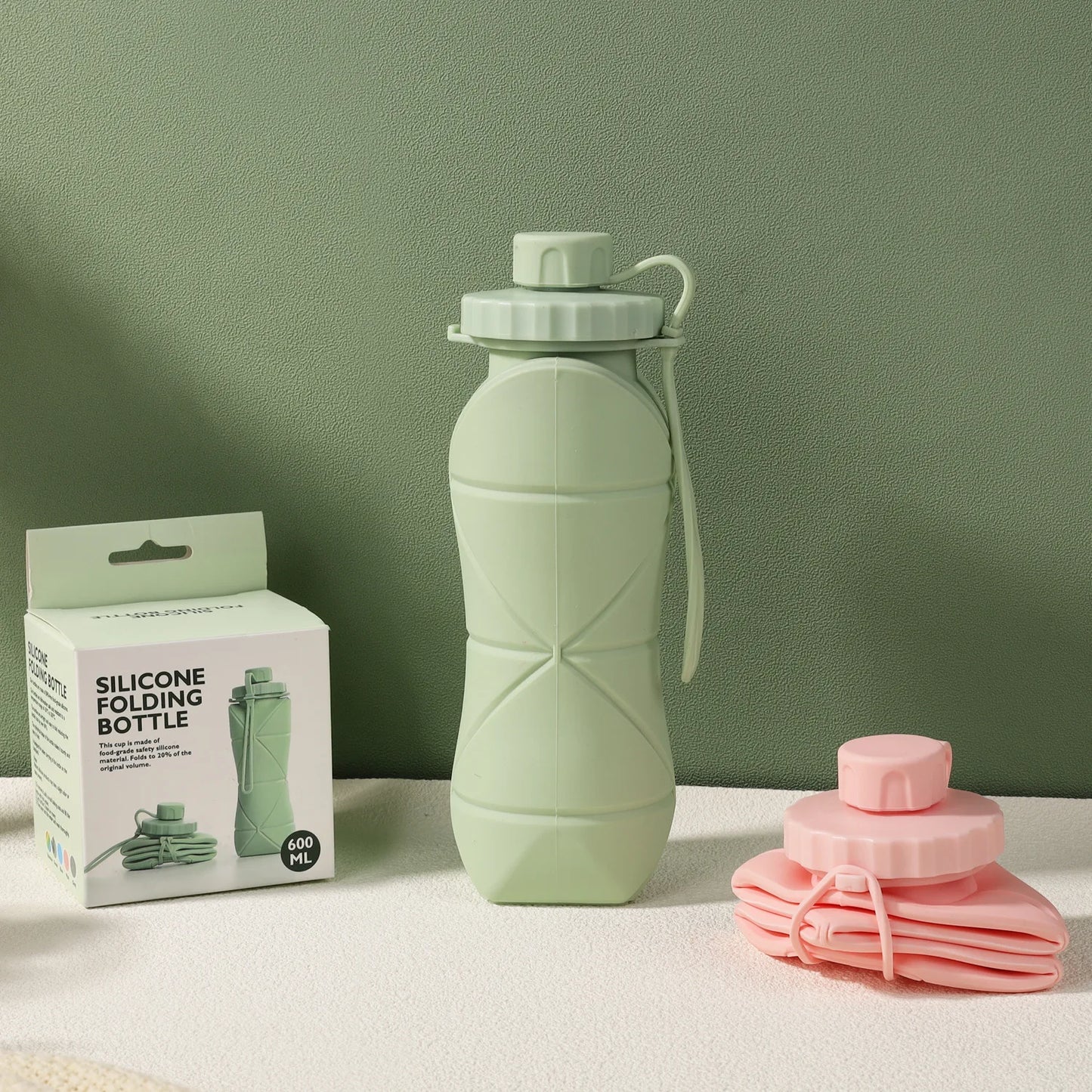 faltbarer Wasserflasche aus Silikon
