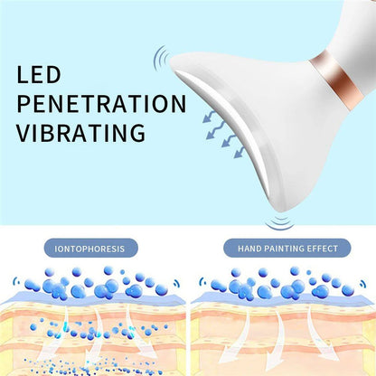 Face Lifting Device Neck Facial Eye Massage Introducer Mikrostrom Hautverjüngung Anti Aging Beauty Device Face Massager